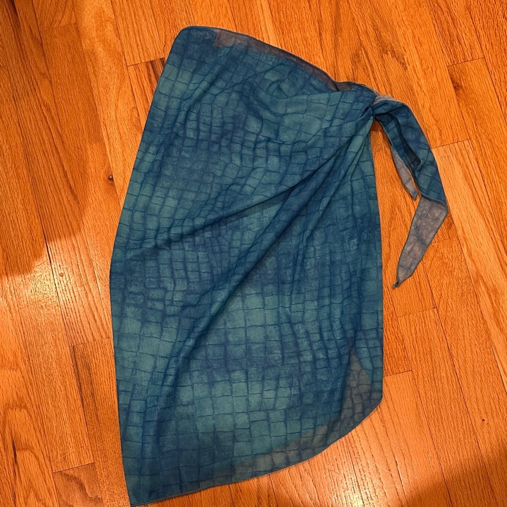 Blue Women's Swim Sarong